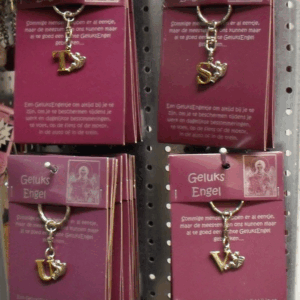 Geluksengel sleutelhanger