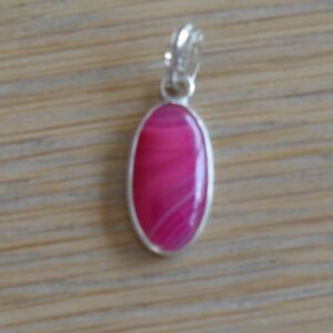 Hanger Agaat gekleurd Roze 4