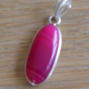 Hanger Agaat gekleurd Roze 1