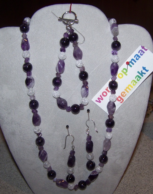 Amethist(Chevron)-Bergkristalcracked 1