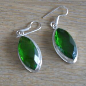 Oorhangers Bergkristal Groen