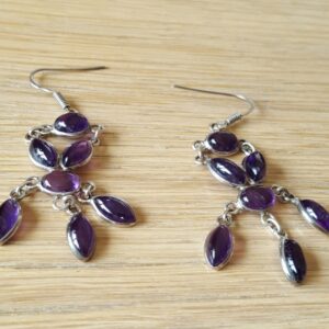 Oorhangers Amethist 1