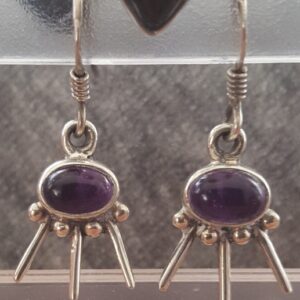 Oorhangers Amethist 4