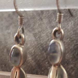 Oorhangers Maansteen 2 Regenboog