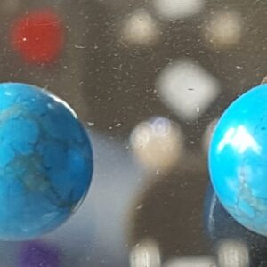 Oorknopjes bol Howliet blauw gekleurd 2