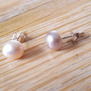 Oorbellen stekers 5 zalm-lila