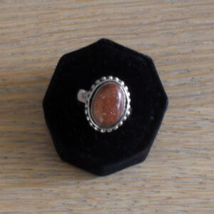 Ring Goudsteen Bruin