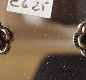 Oorknopjes Roos zilver 1