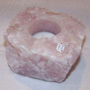 Theelicht Rozenkwarts ruw