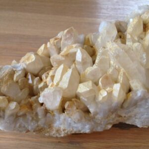 Bergkristal met calciet