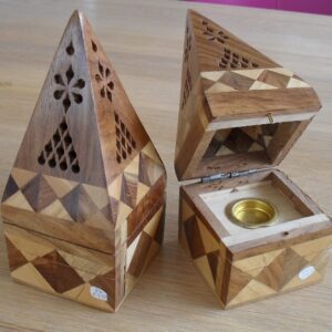 Wierrookhouder Piramide hout