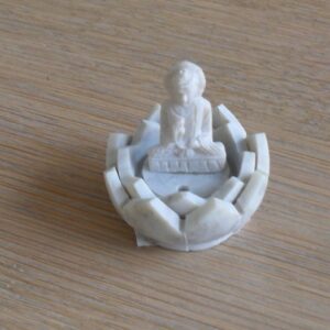 Wierrookhouder speksteen lotus Boeddha
