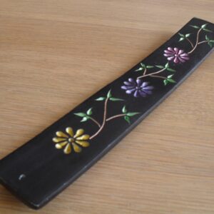 Wierrookhouder speksteen bloem